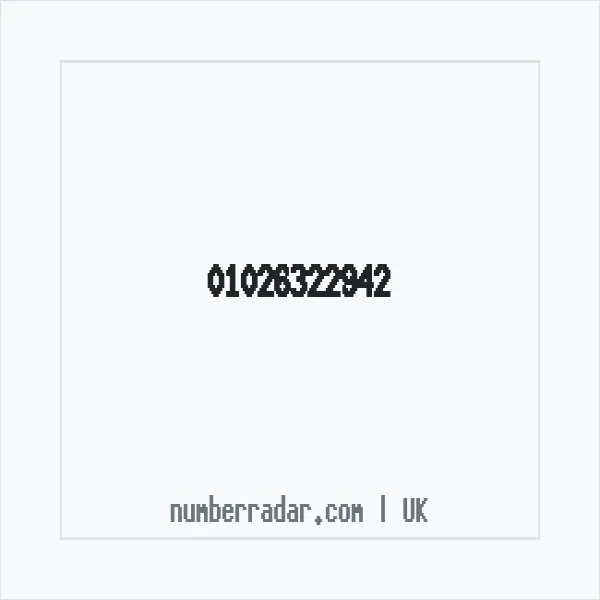 Reverse number check for +44 1026 322942 — who called me?