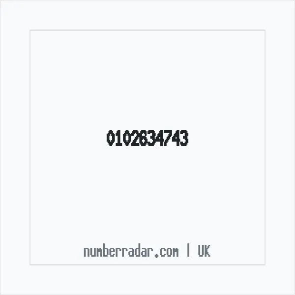 Reverse number check for +44 102634743 — who called me?