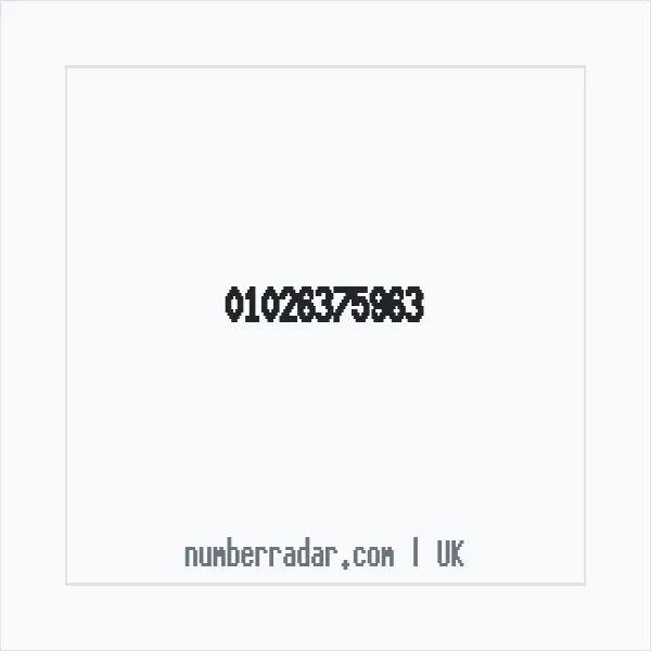 Reverse number check for +44 1026 375963 — who called me?