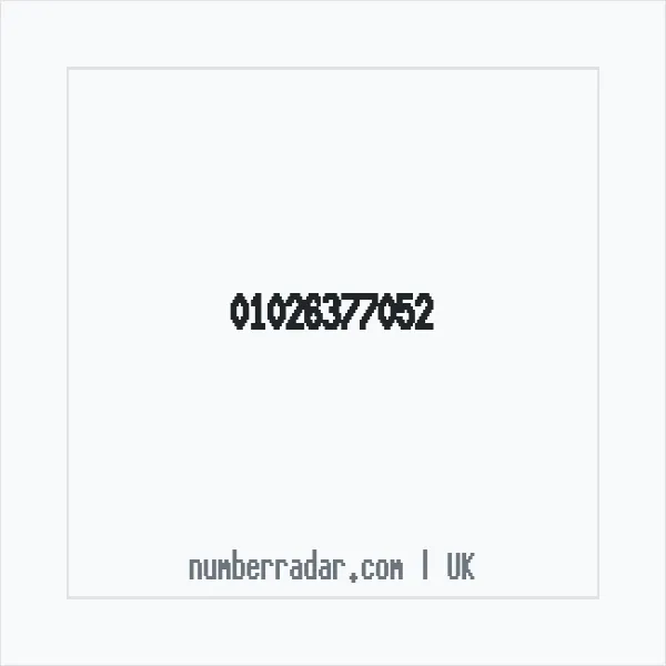 Reverse number check for +44 1026 377052 — who called me?