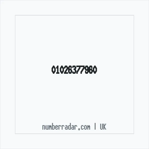 Reverse number check for +44 1026 377960 — who called me?