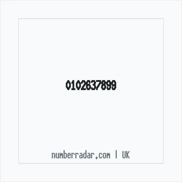 Reverse number check for +44 102637899 — who called me?