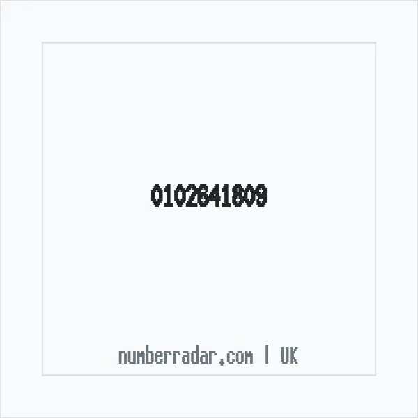 Reverse number check for +44 102641809 — who called me?