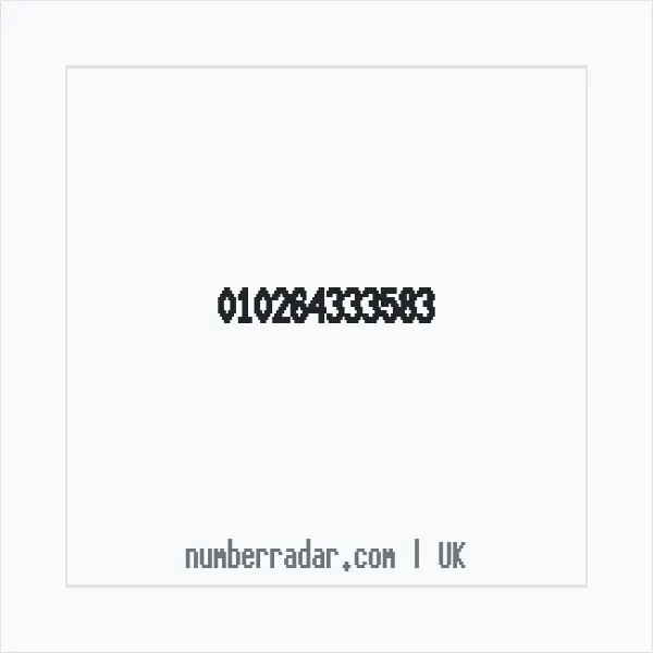 Reverse number check for +44 (1026) 433-358 — who called me?