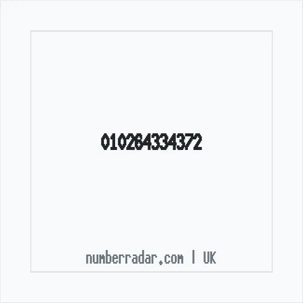 Reverse number check for +44 (1026) 433-437 — who called me?