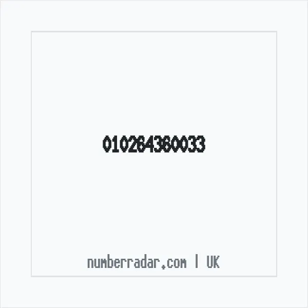 Reverse number check for +44 (1026) 436-003 — who called me?