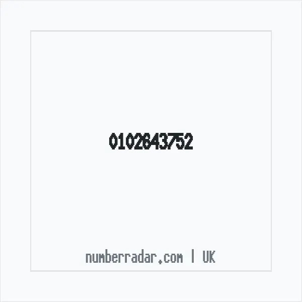 Reverse number check for +44 102643752 — who called me?