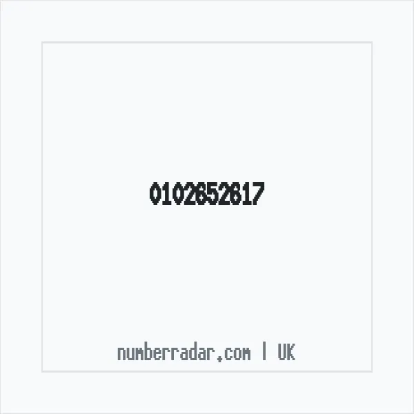 Reverse number check for +44 102652617 — who called me?