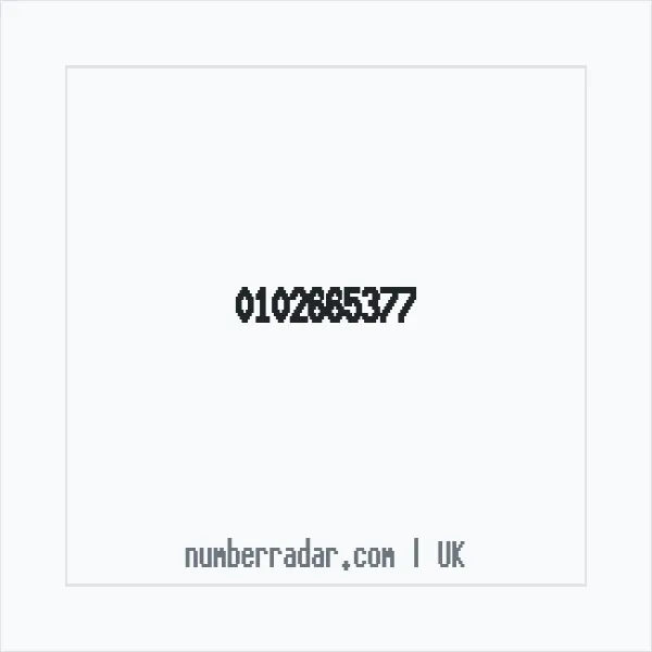 Reverse number check for +44 102665377 — who called me?