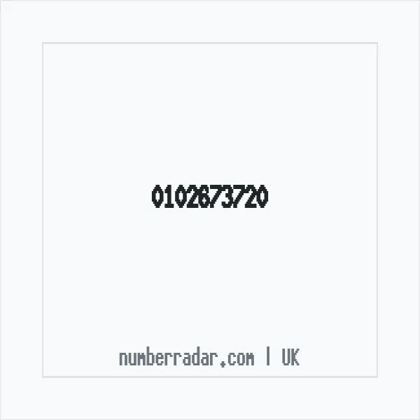 Reverse number check for +44 102673720 — who called me?