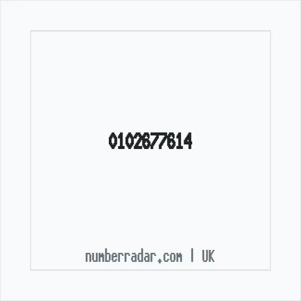 Reverse number check for +44 102677614 — who called me?