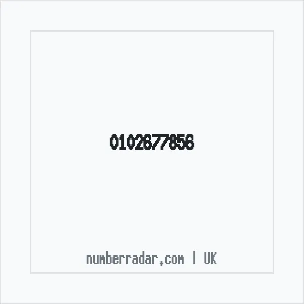 Reverse number check for +44 102677856 — who called me?