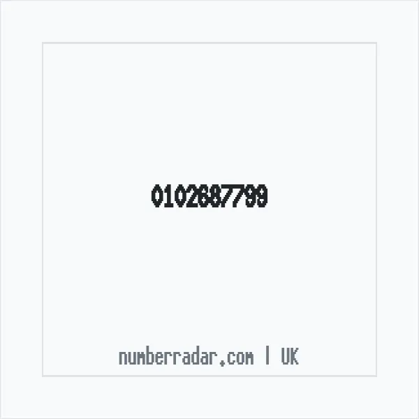 Reverse number check for +44 102687799 — who called me?