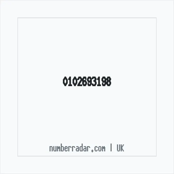 Reverse number check for +44 102693198 — who called me?