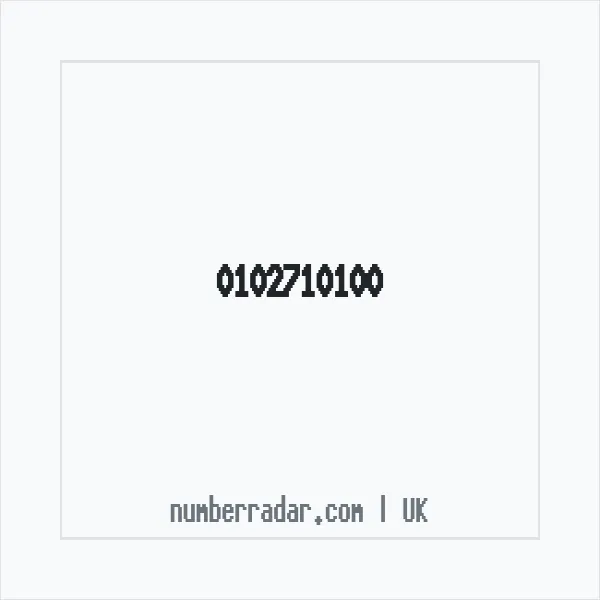Reverse number check for +44 102710100 — who called me?