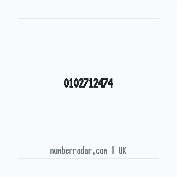 Reverse number check for +44 102712474 — who called me?