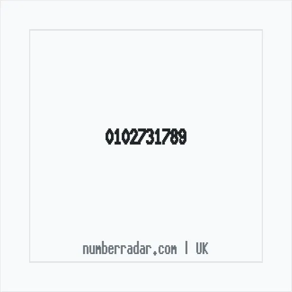 Reverse number check for +44 102731789 — who called me?