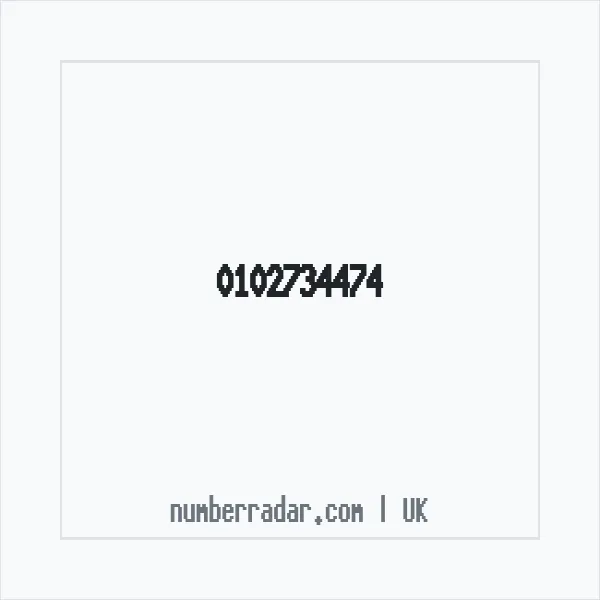 Reverse number check for +44 102734474 — who called me?