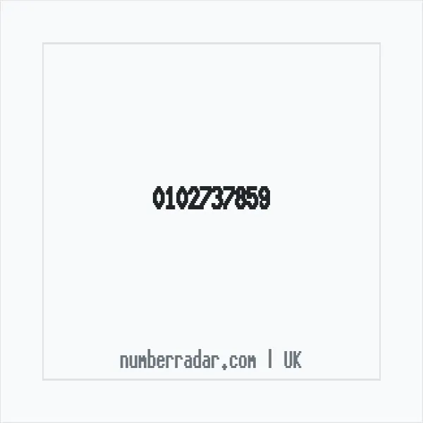 Reverse number check for +44 102737859 — who called me?