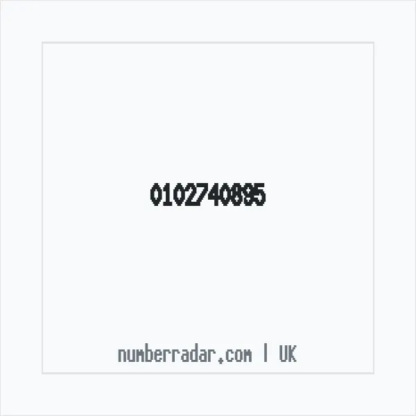 Reverse number check for +44 102740895 — who called me?