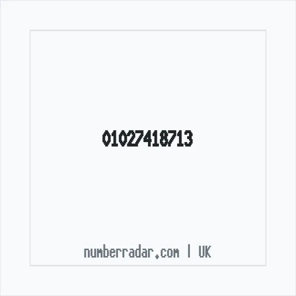 Reverse number check for +44 1027 418713 — who called me?