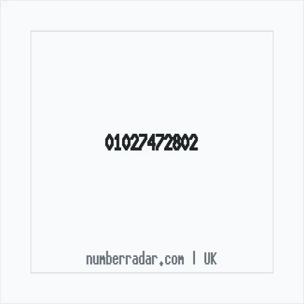 Reverse number check for +44 1027 472802 — who called me?