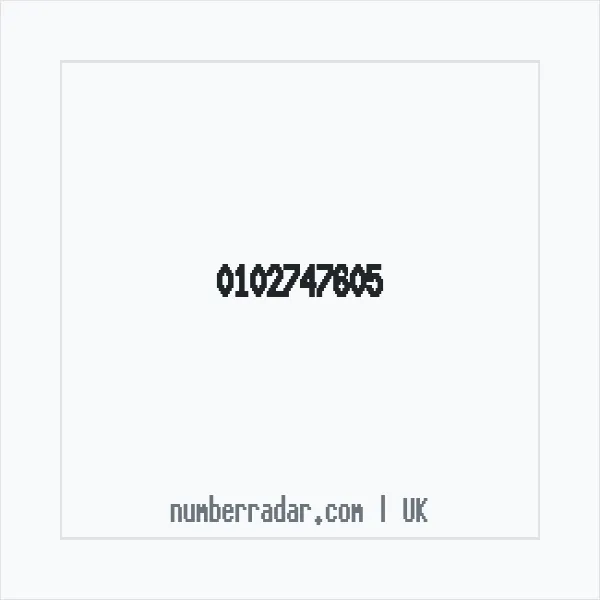 Reverse number check for +44 102747605 — who called me?
