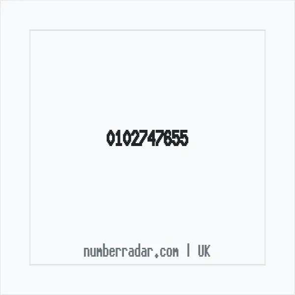 Reverse number check for +44 102747655 — who called me?