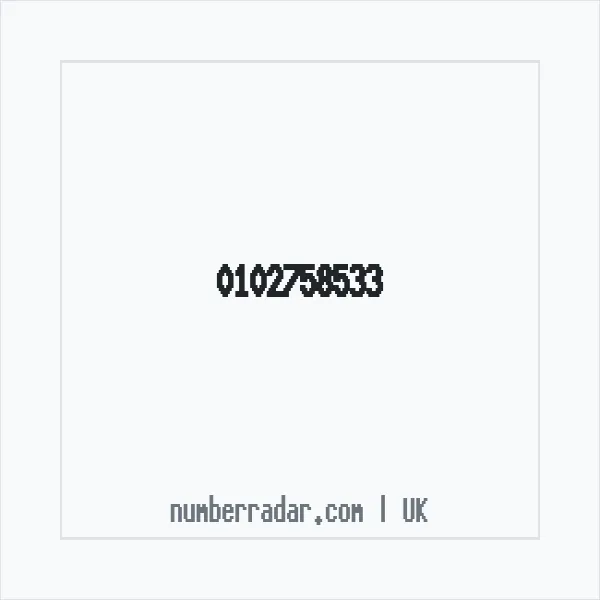 Reverse number check for +44 102758533 — who called me?