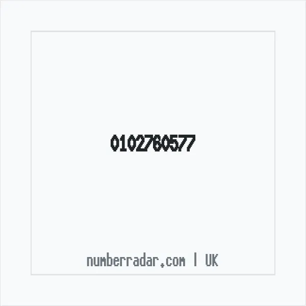Reverse number check for +44 102760577 — who called me?