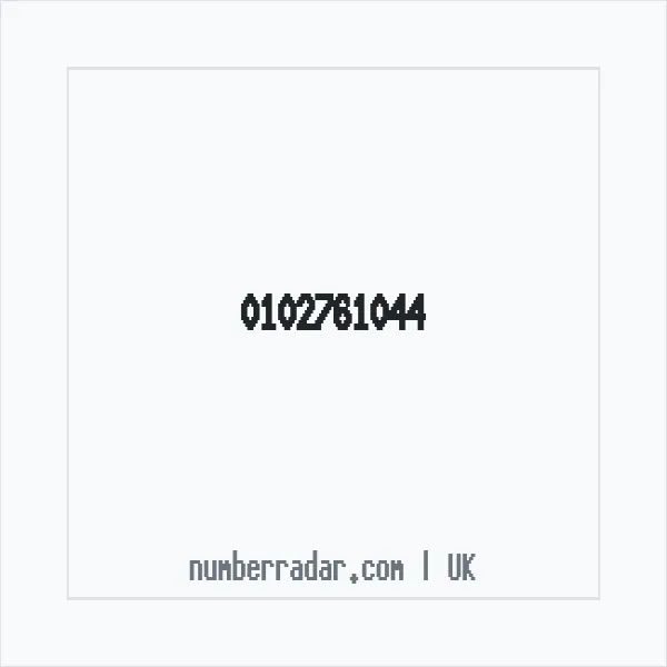 Reverse number check for +44 102761044 — who called me?