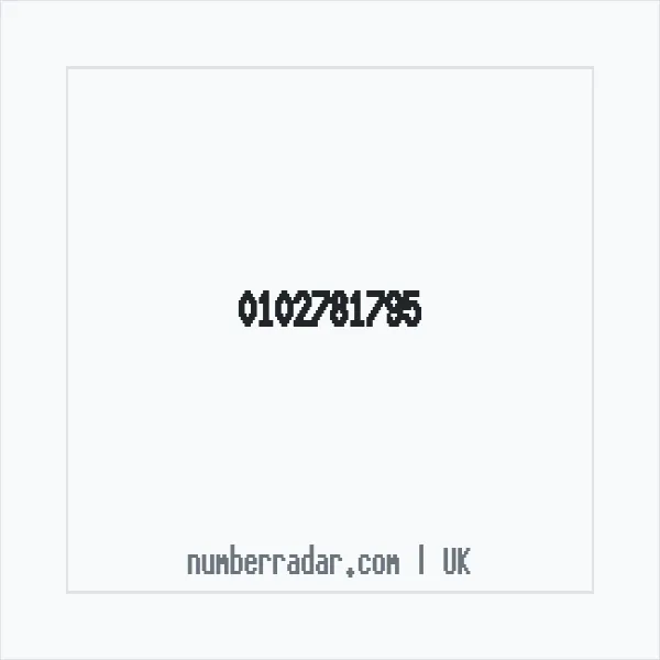 Reverse number check for +44 102781795 — who called me?
