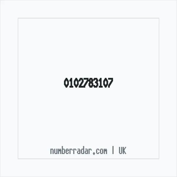 Reverse number check for +44 102783107 — who called me?