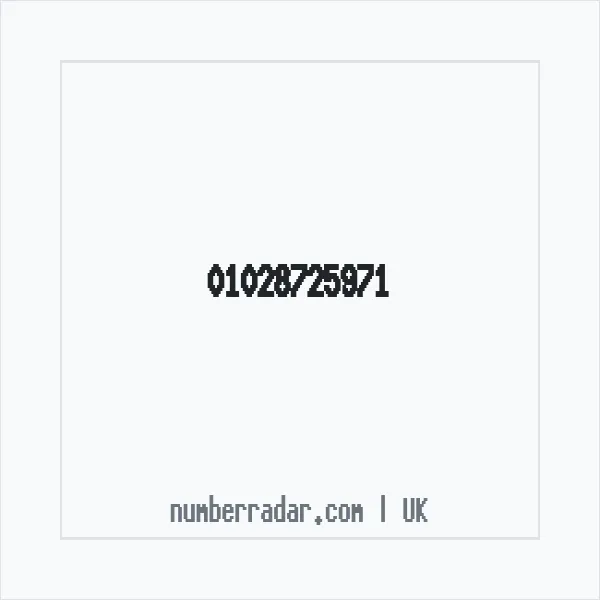 Reverse number check for +44 1028 725971 — who called me?