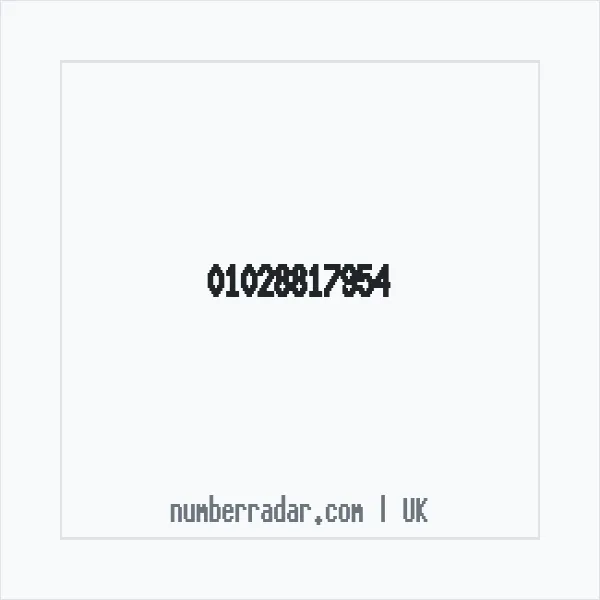 Reverse number check for +44 1028 817954 — who called me?
