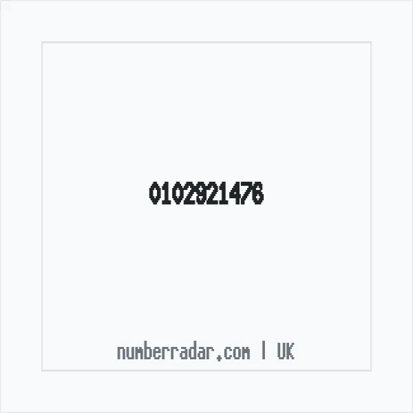 Reverse number check for +44 102921476 — who called me?