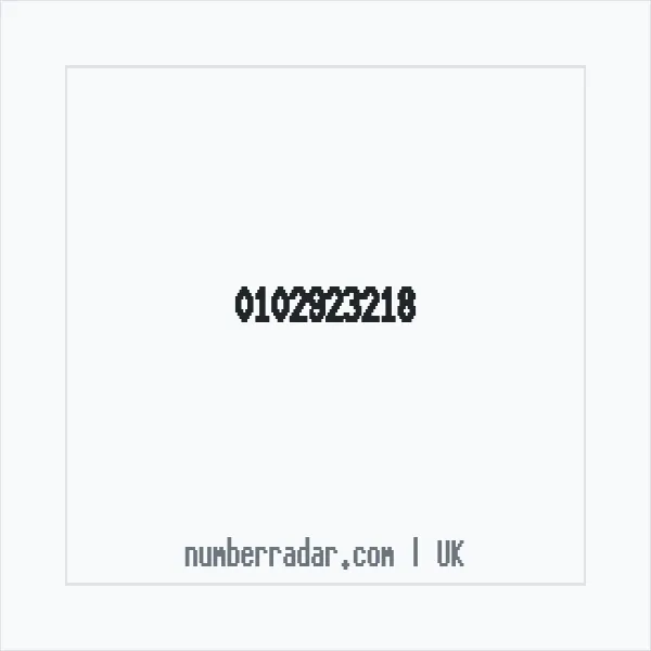 Reverse number check for +44 102923218 — who called me?