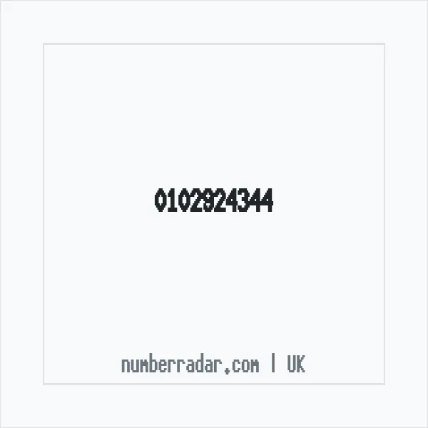 Reverse number check for +44 102924344 — who called me?