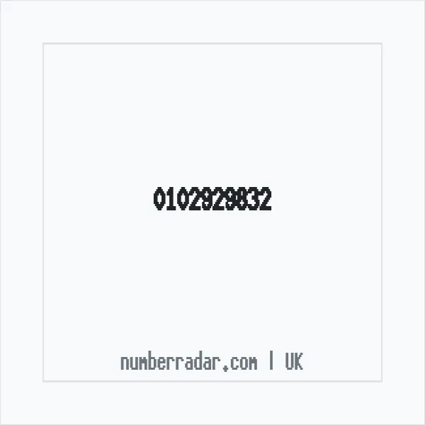 Reverse number check for +44 102929832 — who called me?