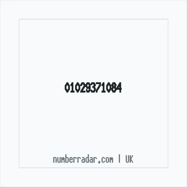 Reverse number check for +44 1029 371084 — who called me?