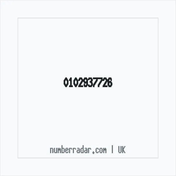 Reverse number check for +44 102937726 — who called me?