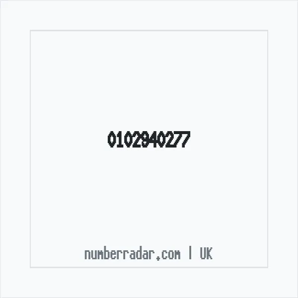 Reverse number check for +44 102940277 — who called me?