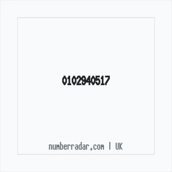 Reverse number check for +44 102940517 — who called me?