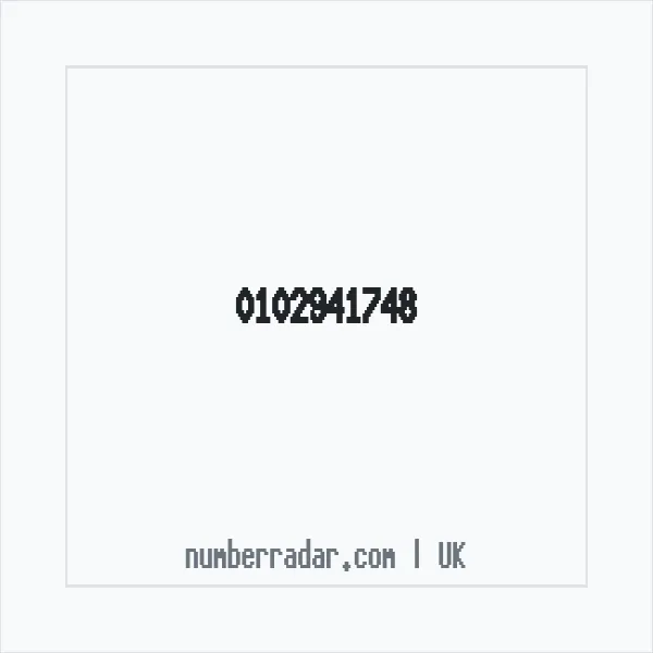 Reverse number check for +44 102941748 — who called me?