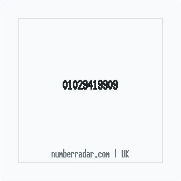 Reverse number check for +44 1029 419909 — who called me?