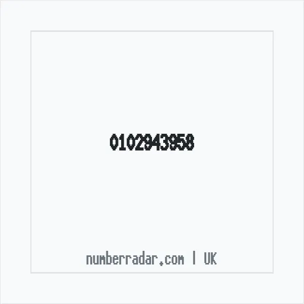 Reverse number check for +44 102943958 — who called me?