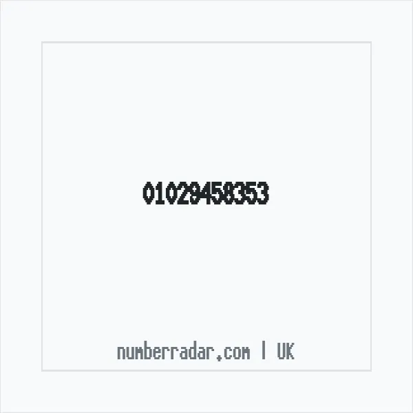 Reverse number check for +44 1029 458353 — who called me?