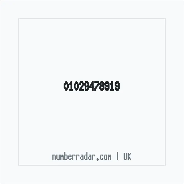 Reverse number check for +44 1029 478919 — who called me?