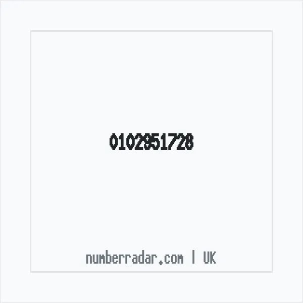 Reverse number check for +44 102951728 — who called me?
