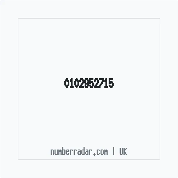 Reverse number check for +44 102952715 — who called me?